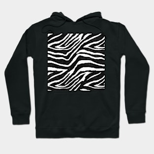 ANIMAL PRINT ZEBRA RUSTIC GRAY AND WHITE PATTERN Hoodie